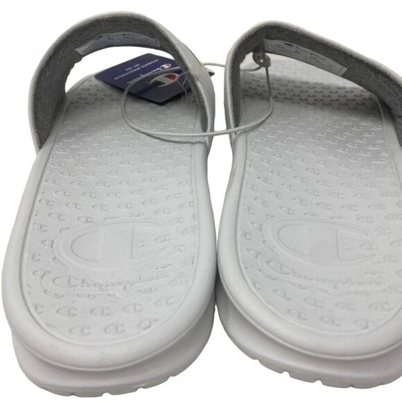 CHAMPION Super Slide Split Script White Rainbow Womens Slide Sandals 10 or 11 - Picture 5 of 10